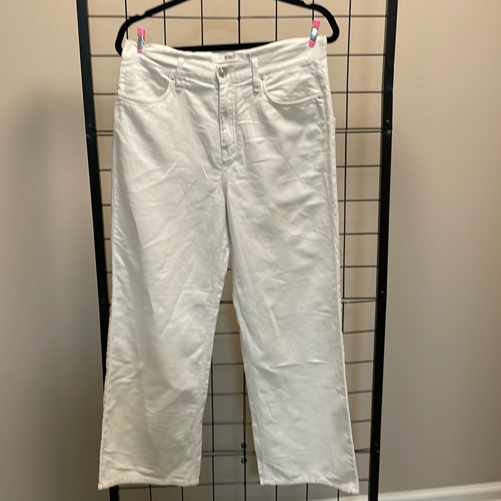 Hudson Rosie High Rise, Straight Leg, Crop Jean Women’s Size 30, Soft Grey